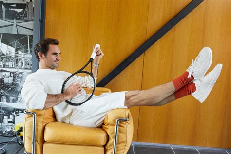 roger federer on sneakers.